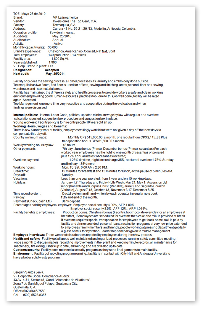 certificado toe